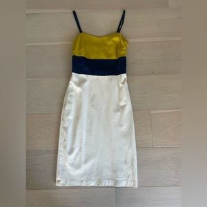 Banana Republic Colorblock Spaghetti Strap Dress (Size 0)